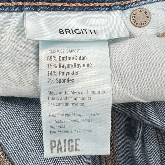 NWT Paige Brigitte Miriam Distressed Boyfriend Denim Jeans Size 24 Women's - Picture 4 of 8